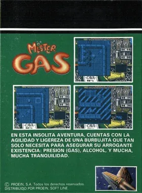 Mr. Gas (S) (1990) box cover back